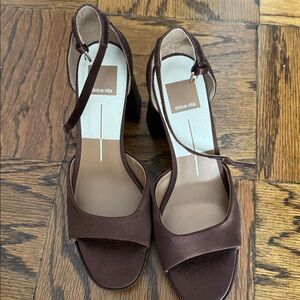 Dolce Vita Dark Brown Ankle Strap Pumps size 9